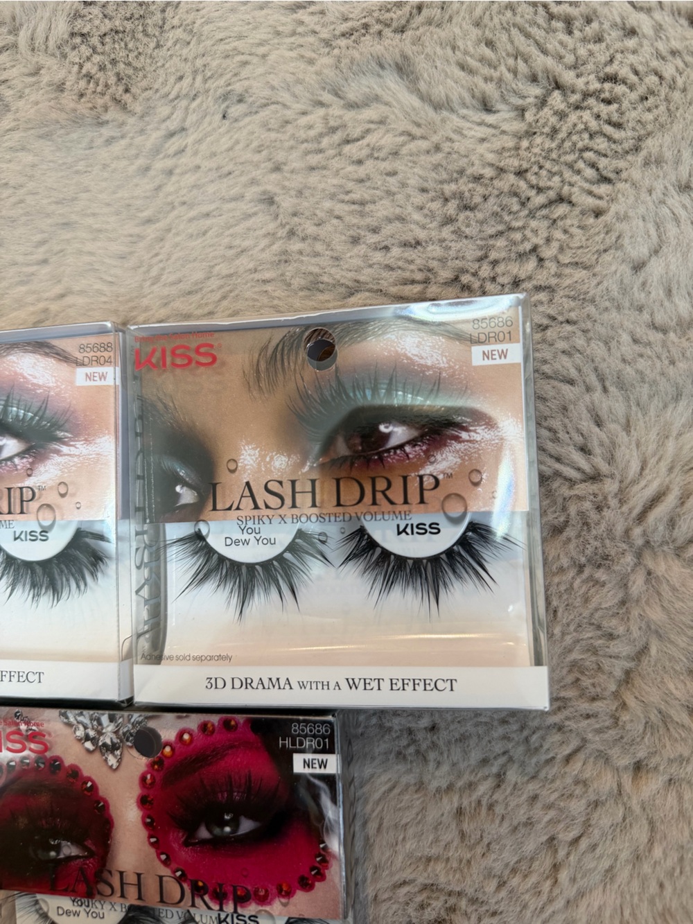 Lot of 3 Kiss Lash Drip Eye Lash 3D Effect With A Wet Drama - New In Packaging - Picture 2 of 8